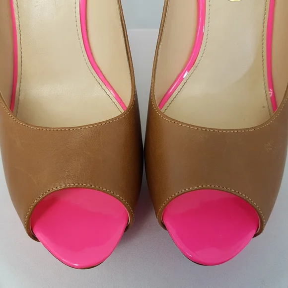 NWT, Enzo Angiolini peep toe stilletos. - Picture 5 of 12